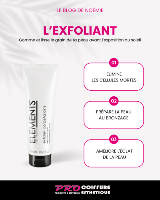 l'exfoliation pour préparer son bronzage