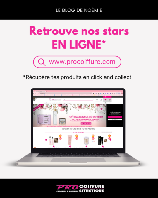 Retrouve nos produits de beaute sur le site internet de PRO Coiffure Esthetique