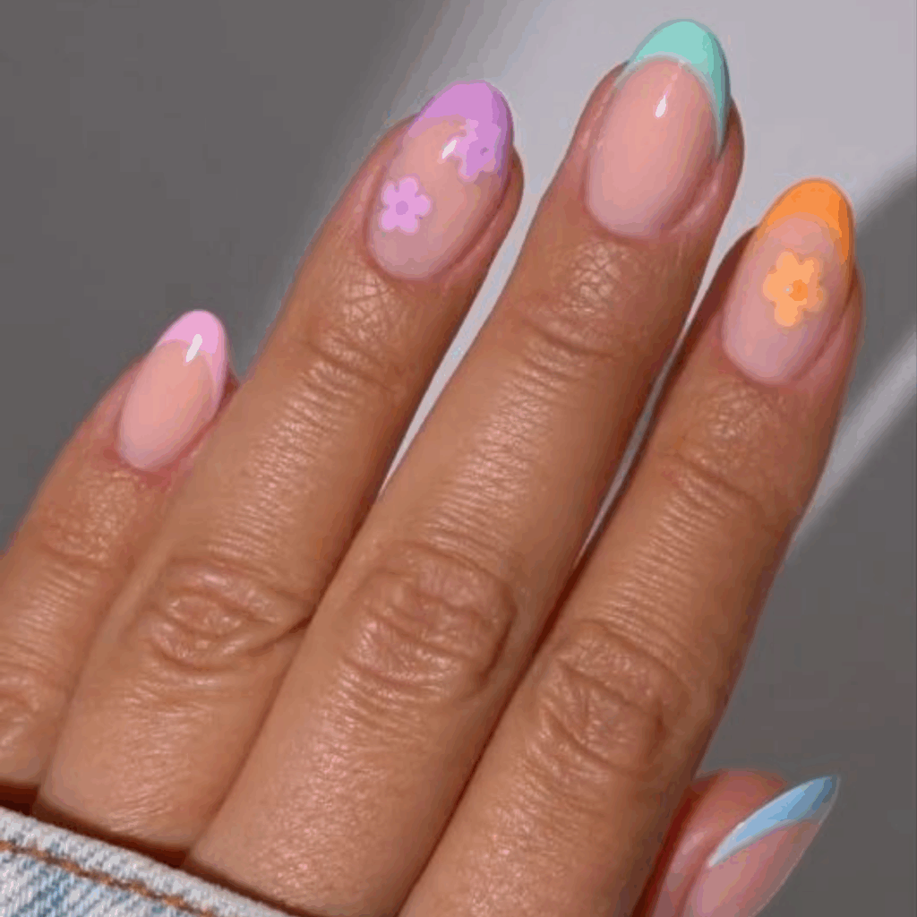 French manucure pastel