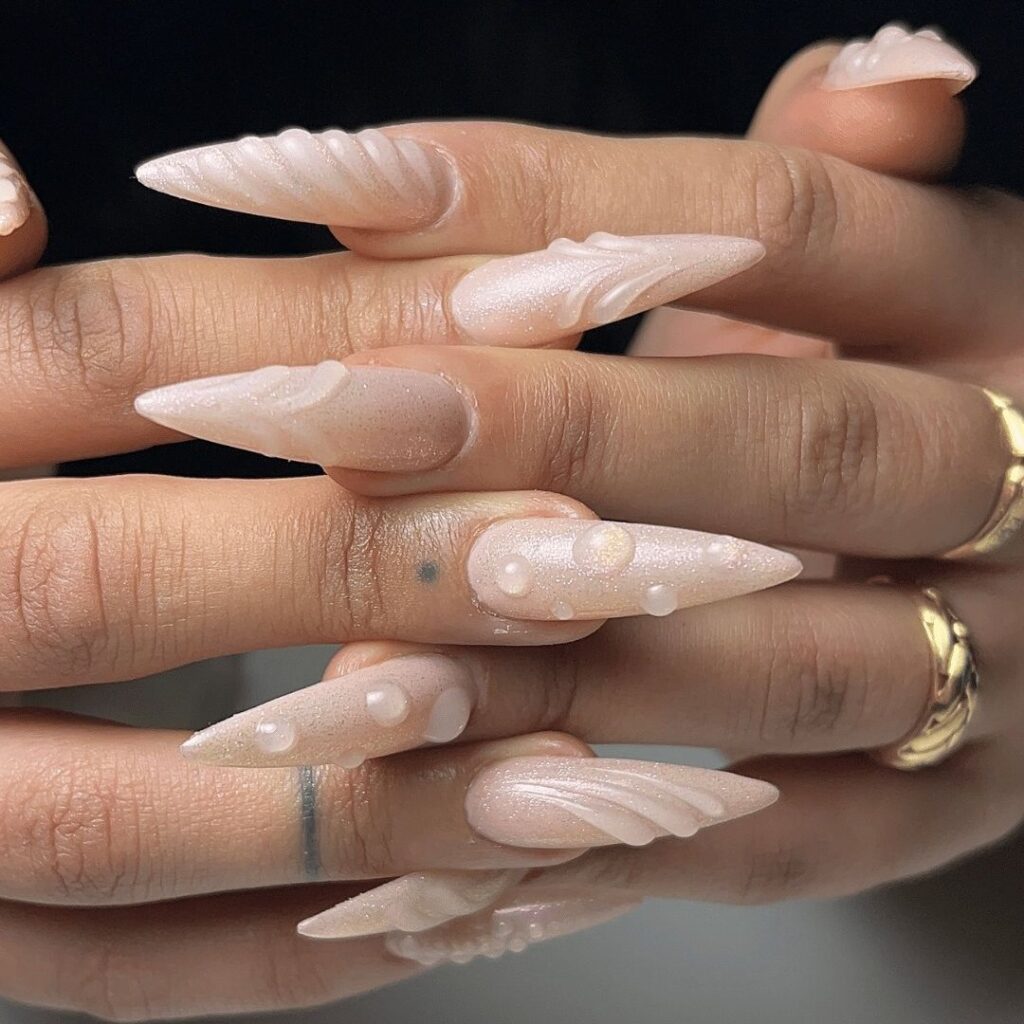 Tendance des ongles 3D pour l'automne 2025