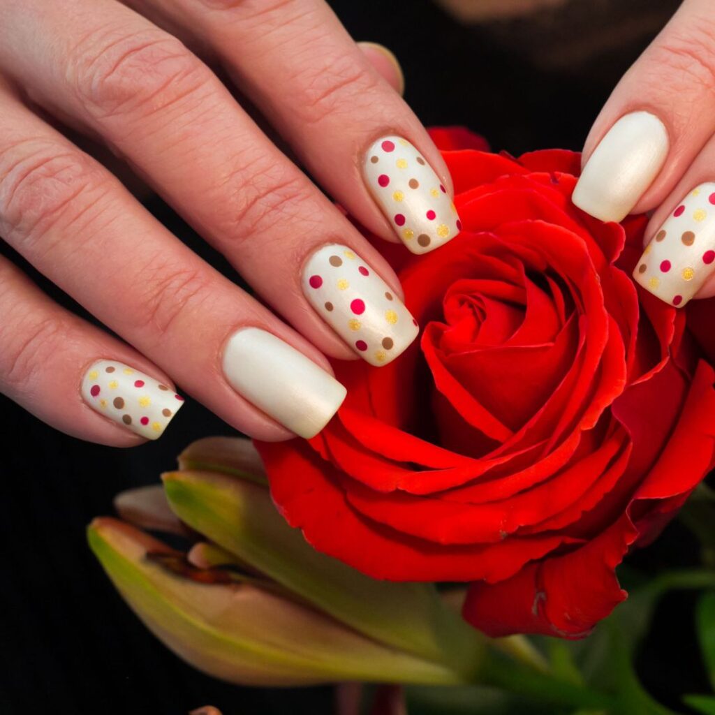 Nail art tendance pour l'automne : le retour du motif pois