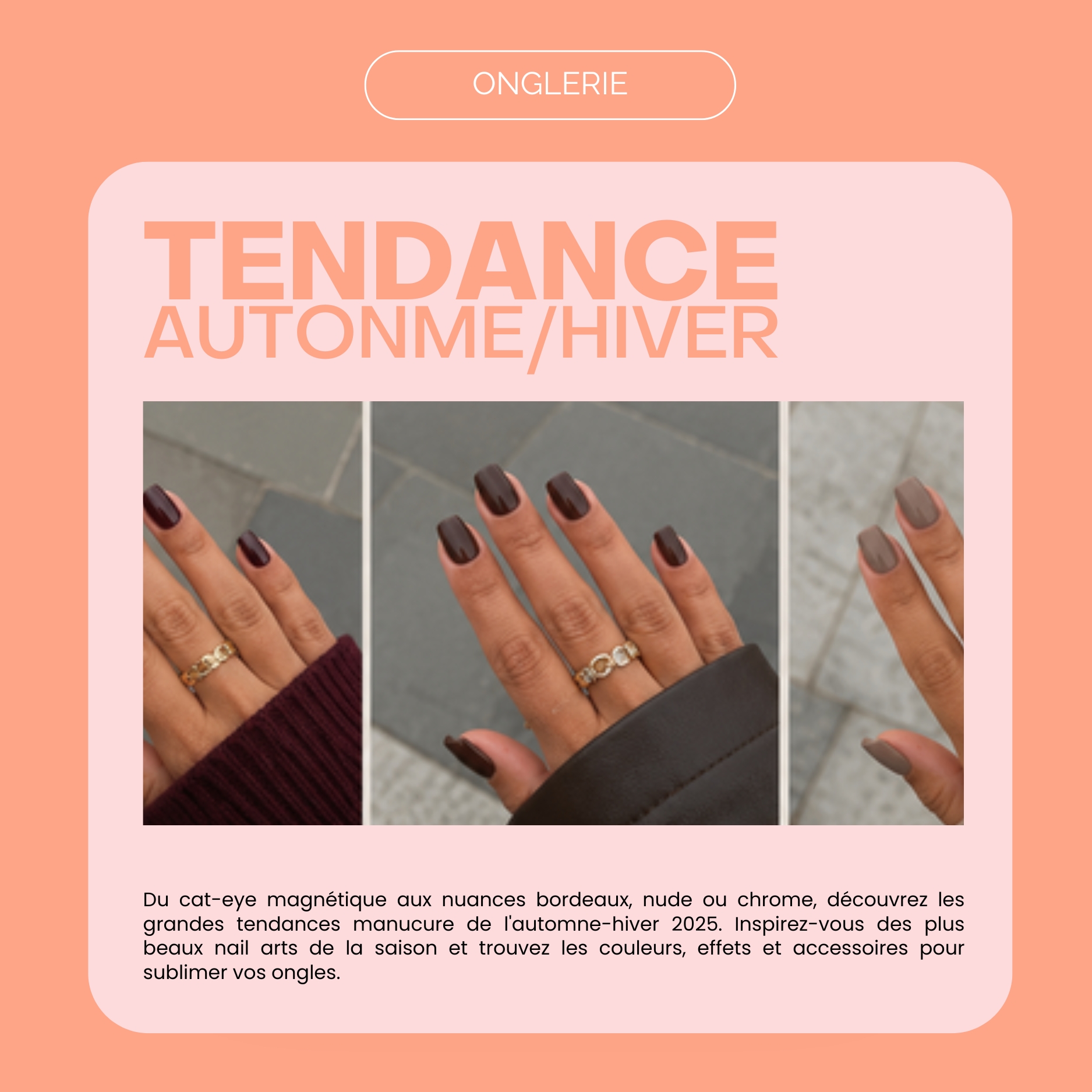 Tendances Ongles Automne-Hiver : nos plus belles idées manucure et nail art de saison