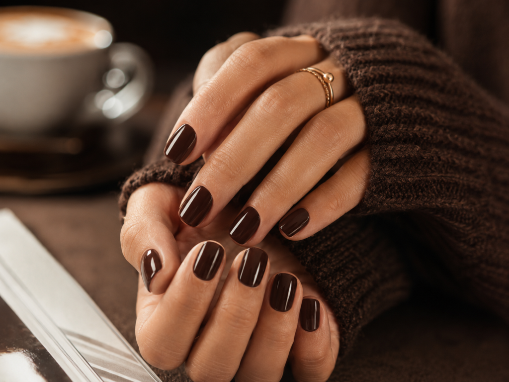 inspi onglerie brun espresso