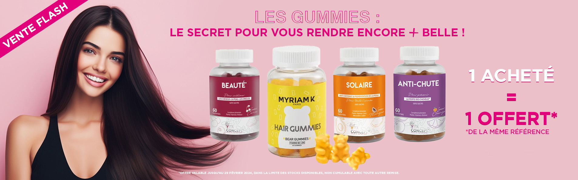 Offre Gummies 1 boite offerte pour 1 boite achetée