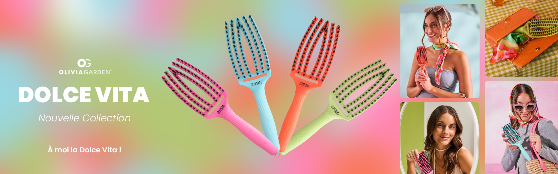 Brosse Fingerbrush Dolce Vita Olivia Garden