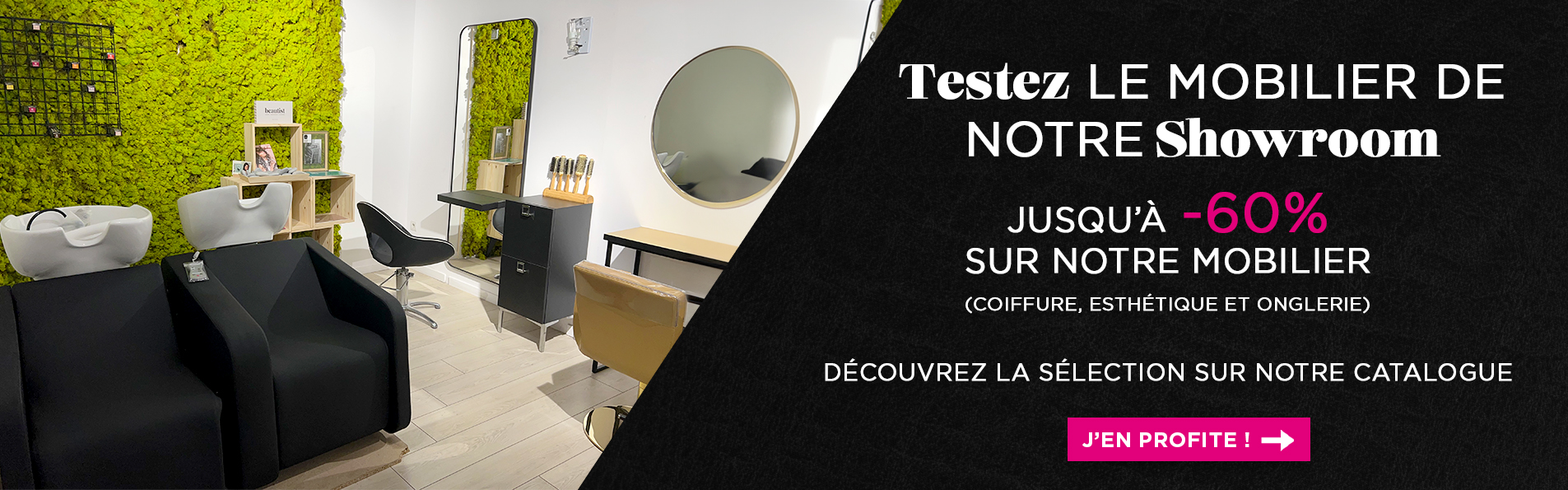 Offre mobilier de salon de coiffure esthétique et onglerie