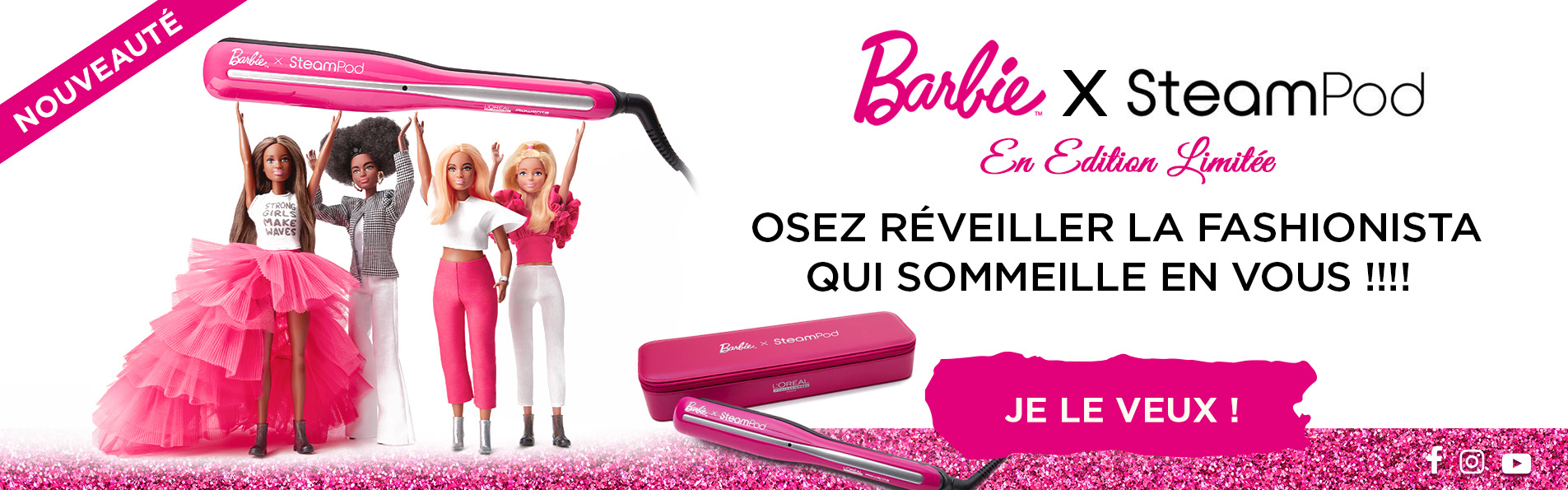 Barbie x Steampod En édition limitée