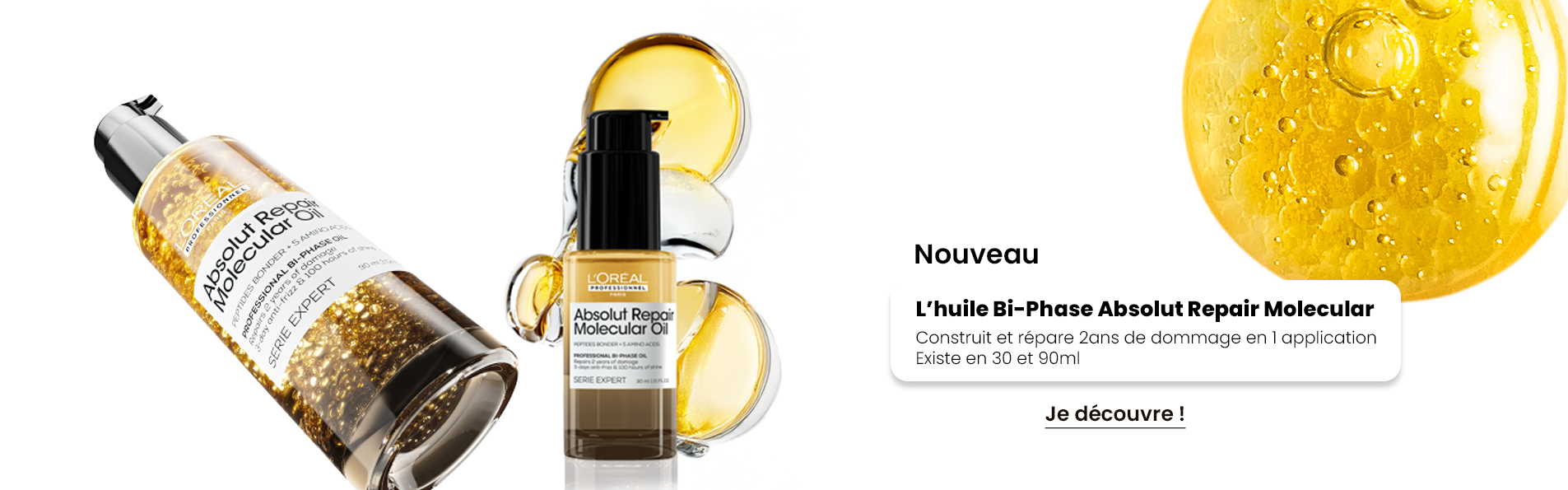 Huile Bi-Phase Serie Expert Absolut Repair Molecular L'Oréal Professionnel