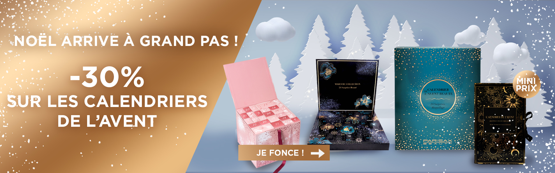 Calendriers de l'avent beauté et maquillage 2023 pour patienter jusqu'à Noël