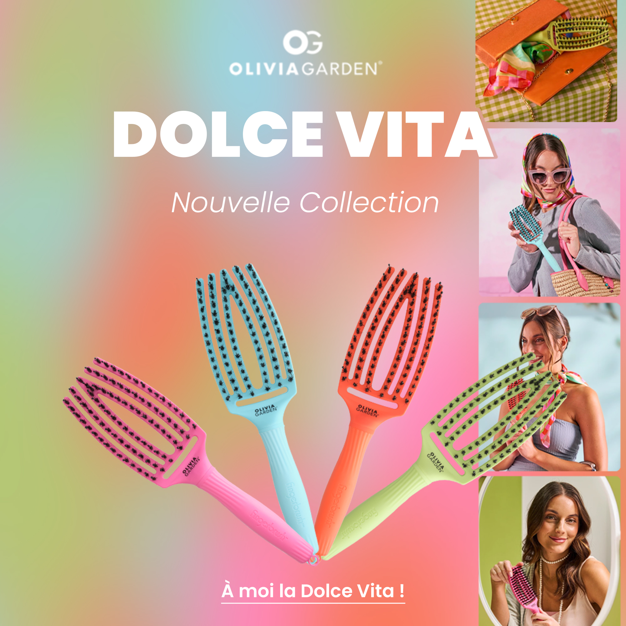 Brosse Fingerbrush Dolce Vita Olivia Garden
