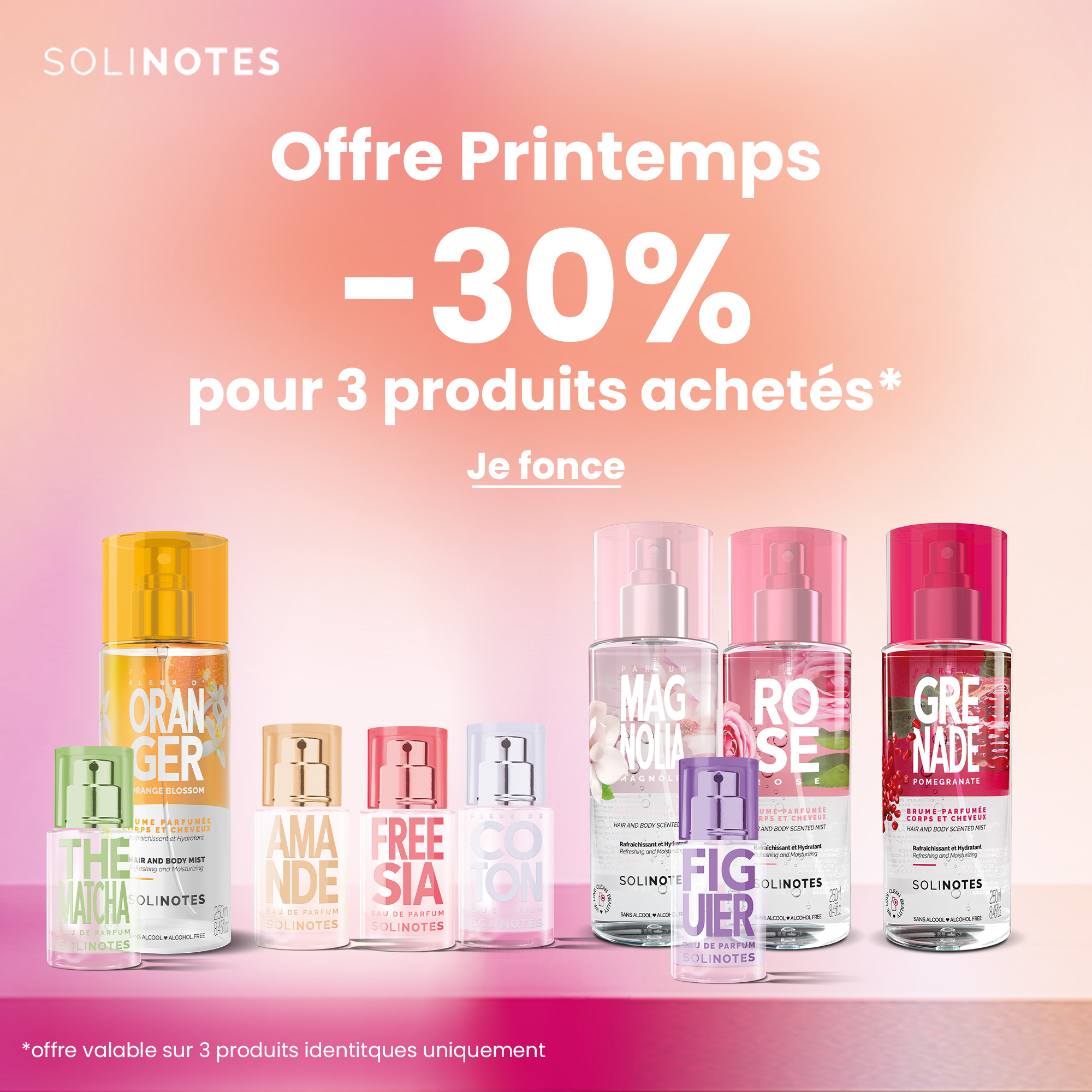 Offre printemps : Solinotes à -30% pour 3 produits achetés