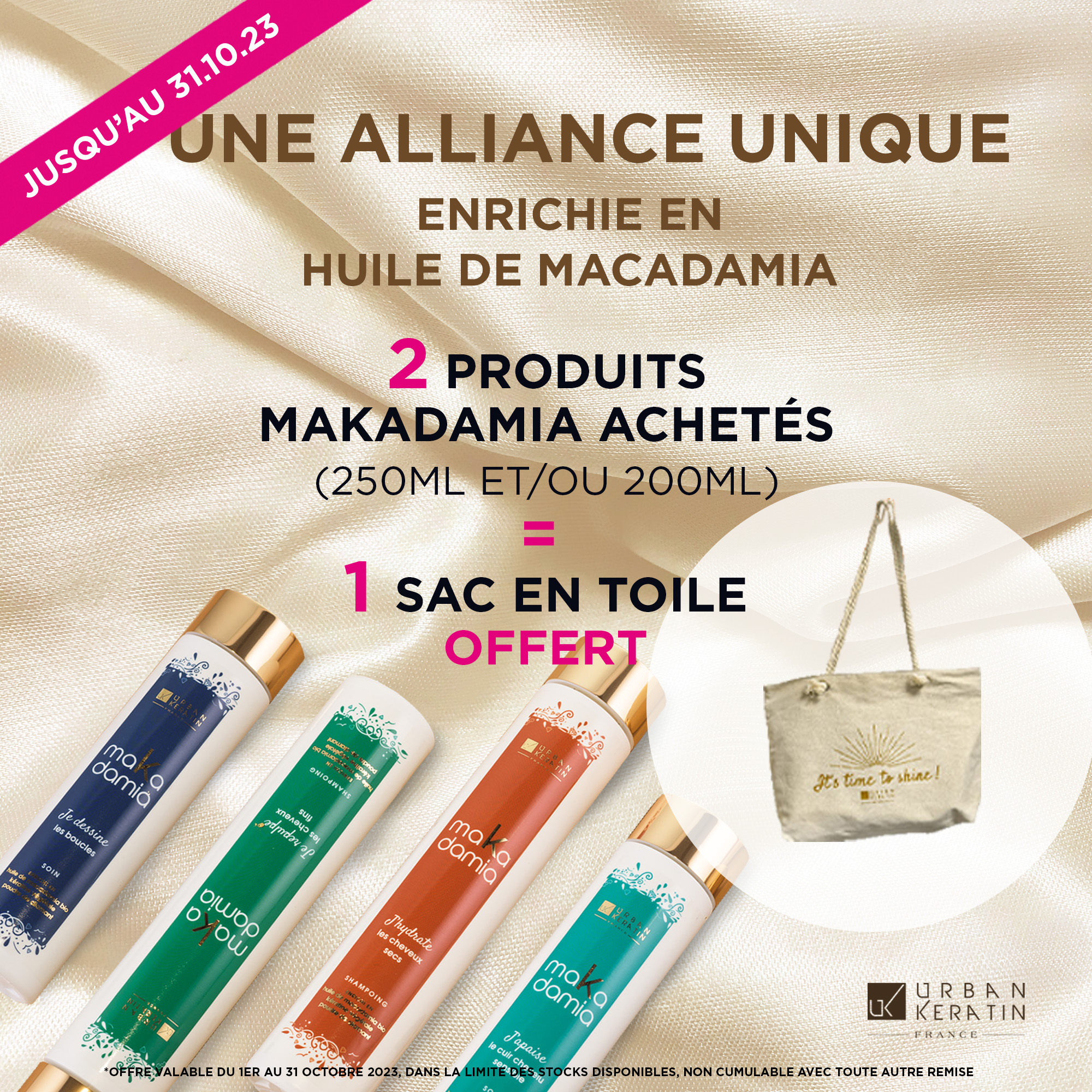 Offre du mois d'Octobre 2023 MaKadamia