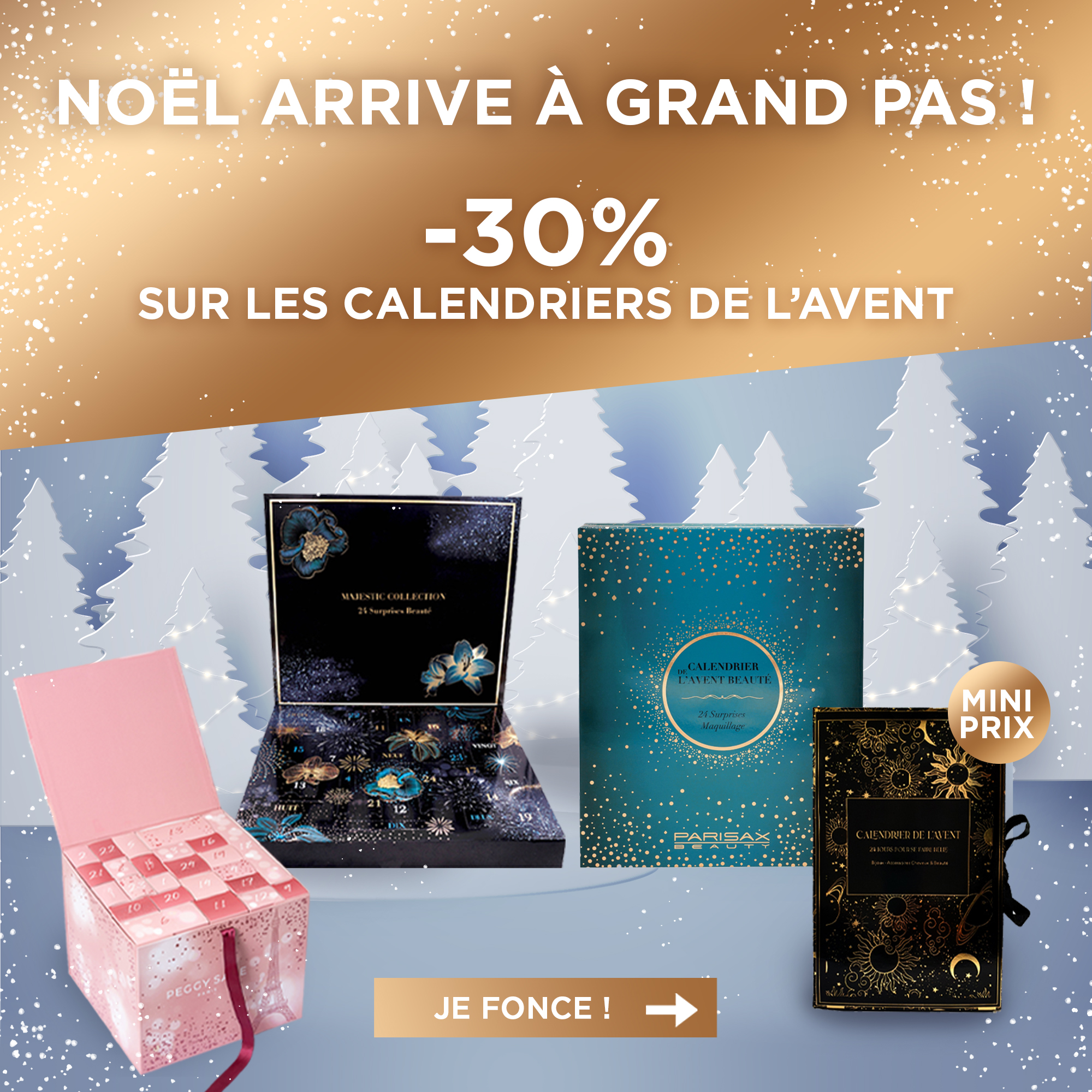 Calendriers de l'avent beauté et maquillage 2023 pour patienter jusqu'à Noël
