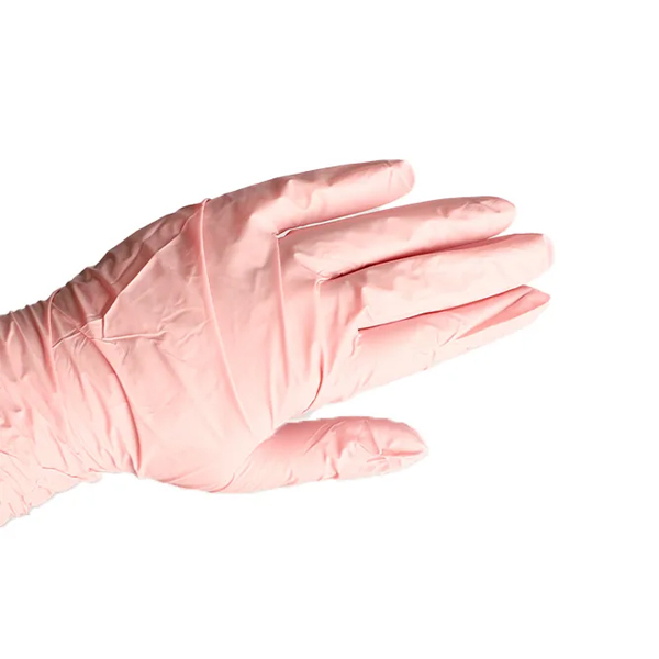 Gants Nitrile sans poudre Rose Taille S x100